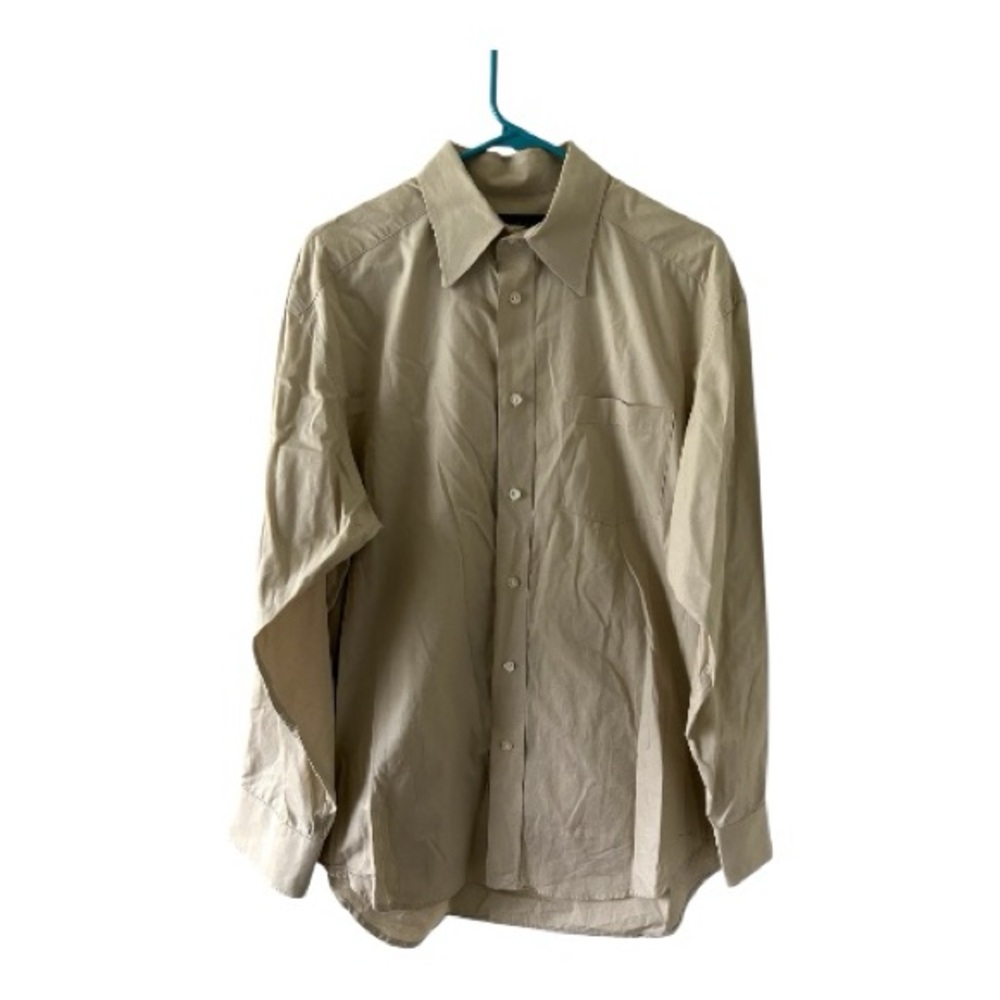 Banana Republic Men’s Button Up Shirt Size M Neutral Beige Casual Dress Shirt